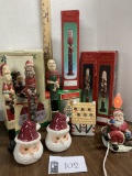 Santa Lot, pencil, votive holder, light