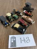 Vintage metal and toy car lot, 1 pencil sharpener, 1 Hot Wheels 1982