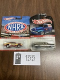 Hot Wheels, 73 Plymouth Duster and 59 Chevy Delivery