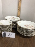 Mitterteich Dishware, Bavaria, Daisy Bell, 12 salad, 10 soup, 12 dessert