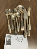 Silverplate, various cutlery