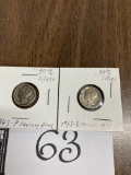 Coins,Mercury Dimes,1943D,1943P