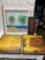 Box Lot/Art (Hand Painted Window Pane, Framed Canvas Art, ETC