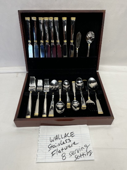 Vintage Stainless Flatware/8 Setting, Serving