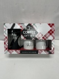 3 Piece Coffee Gift Set/2 Mugs and Coffee Press