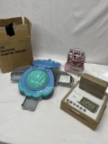 Box Lot/Joy Mangano Hand Shell, Cool Alarm Clock, ETC