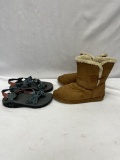 (2) Pair Ladies Shoes/UGG & Chaco (Size 8 and 9)