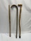 (2) Old Walking Canes