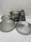 Box Lot/Cake Pans, Angel Food Cake, Tube Cake Pan, Wilton Pan, ETC