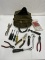 Vintage Military Tool Bag Full of Misc Tools