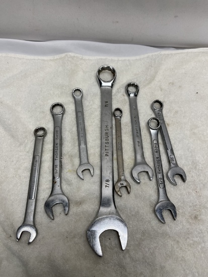 Box Lot/Combination Open & Closed End Wrenches (Snap-On, ETC) (Standard)