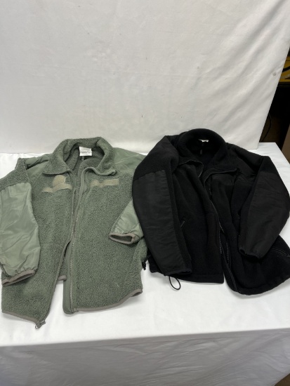 (2) Army Cold Weather Fleece Jackets (Size XL-Reg and S)