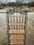 Large 80 Inch Tall Iron Bakers Rack (Heavy)