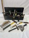 Metal Tool Box Full of Misc Tools