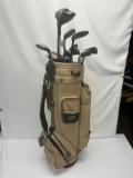 Golf Bag Full of Misc Irons, Hybrids, Putters, Woods, ETC