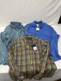 (3) Mens Long Sleeve Shirts (CHAPS, Madison, Saddlebred)(Size Large)