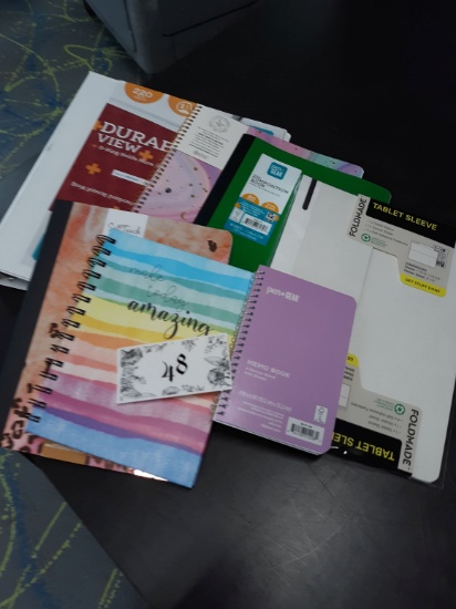 1 inch binder and Notebook variety pack, assorted sizes, New!