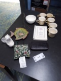 Box Lot, usa cups, bowl, misc items