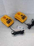 Dewalt Chargers, Qty: 2, 7.2-18 Volts