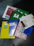 2 inch binder and Notebook variety pack, assorted sizes, New!