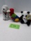 Coca Cola Bean Bag Plush, Poodle, Parrot, Panda