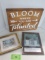 Wall Decor Lot, wooden plaque, 2 frames