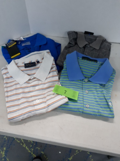 Golfing Shirts, XL, Qyt: 4