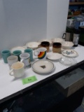 Dish Lot, bowls, cups, some Corning Ware and Correll Ware