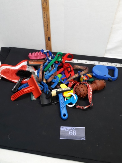 Do0g Toy Lot, toys, leashes, collars