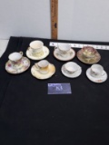 Tea Cups w/ saucers sets, qty: 8
