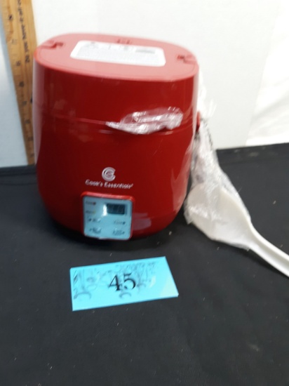 Cook's Essential Rice Cooker, red