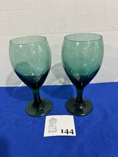 Vintage Libby Teardrop Juniper Green Glass