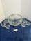 Vintage punch bowl set