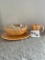 Vintage Anchor Hocking Fire King Peach glass lot