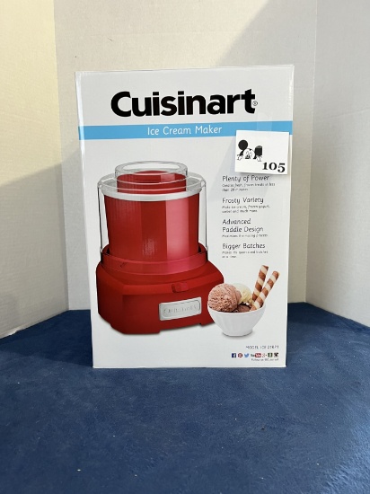 Cuisinart Ice cream maker- only used once still in the box