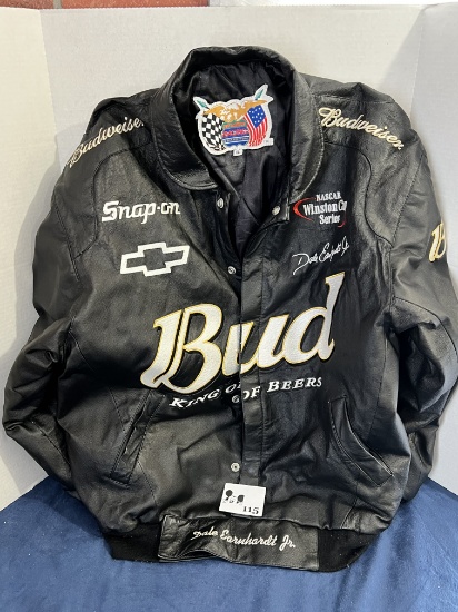 Leather Nascar jacket - size XL