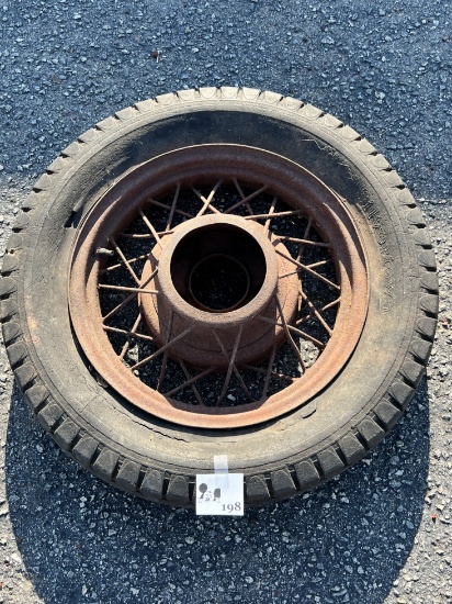Vintage Spoked Wheel