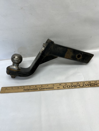 4 Inch Drop or Rise Hitch Receiver with 1 7/8" Ball