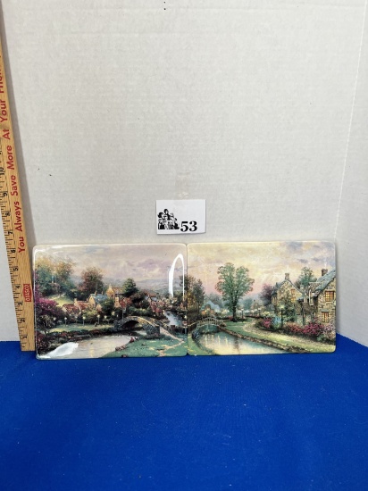 Vintage Thomas Kinkade County Plate Lot