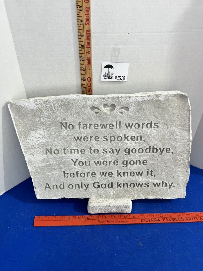 Memorial Stone w/ Stand