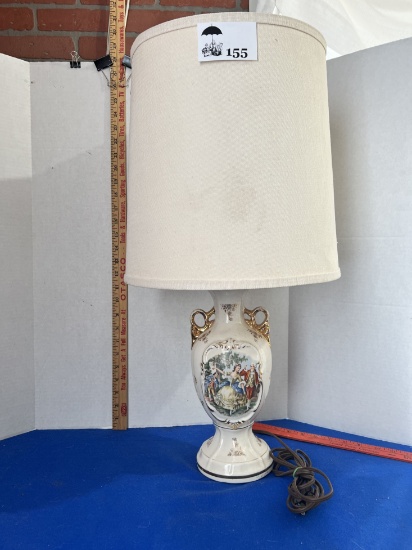 George & Martha Washington Lamp - works