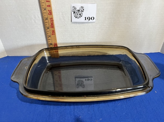 Vintage Ovenware Brown Baking Dish