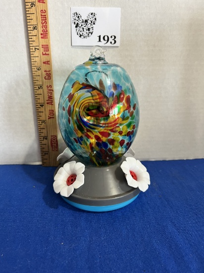 Glass Hummingbird Feeder - new