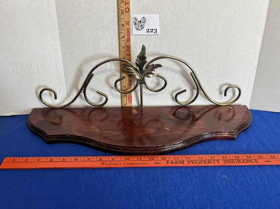 Wooden & Metal Hanging Shelf