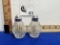 Vtg Glass Anchor Hocking Salt & Pepper Shakers