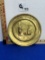 Vtg Brass Plate/Wall Decor
