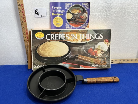 Vtg Crepes 'N Things Pan - new