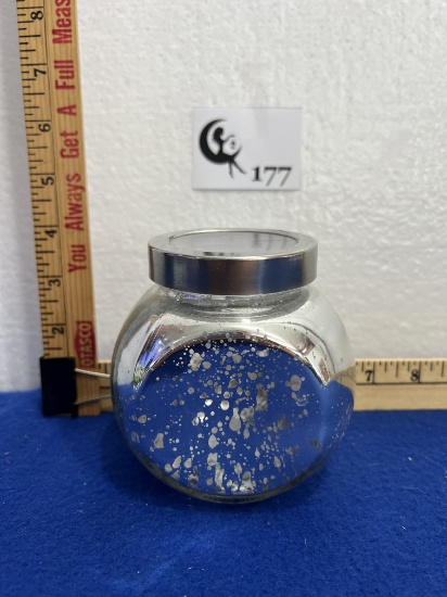 Colored Glass Jar