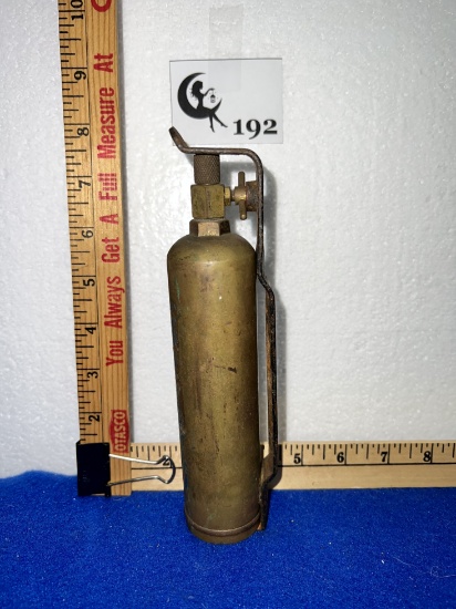 Vtg Brass Fire Extinguisher