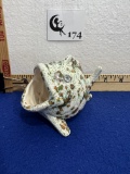 Vtg Ceramic Fish Sponge Holder